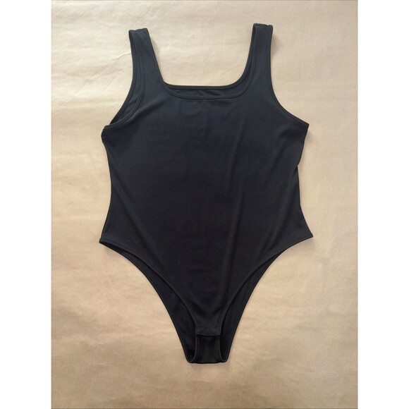 SHEIN Women’s 2X Black Ribbed Bodysuit - Picture 6 of 7
